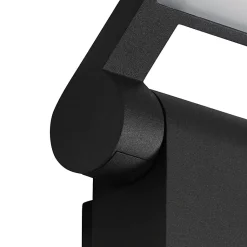 Applique murale extérieure anthracite avec LED IP54 et détecteur de mouvement - Zane