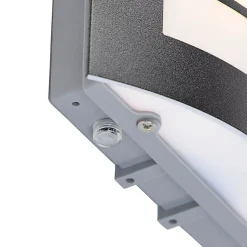 Applique murale extérieure noire IP44 avec capteur crépusculaire - Miro