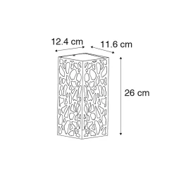 Applique murale extérieure moderne noire IP44 - Nicole