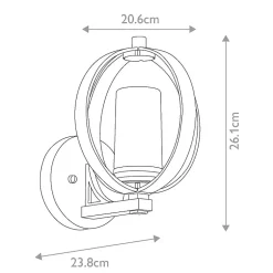 Applique murale extérieure 1 lumière