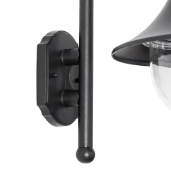 Applique murale extérieure intelligente noire IP44 avec Wifi A60 - Daphne