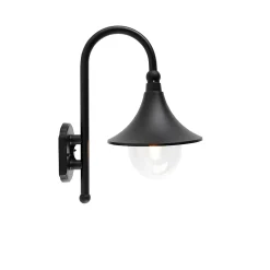 Applique murale extérieure intelligente noire IP44 avec Wifi A60 - Daphne