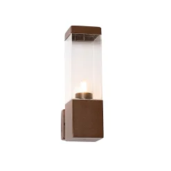 Applique murale extérieure moderne brun rouille IP44 - Malios