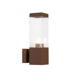 Applique murale extérieure moderne brun rouille IP44 - Malios