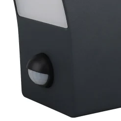 Applique murale extérieure détecteur de mouvement Gambell 1600ml 10W IP44 gris anthracite GoodHome