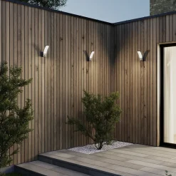 Applique murale extérieure détecteur de mouvement Gambell 1600ml 10W IP44 gris anthracite GoodHome