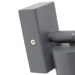 Applique murale extérieure anthracite IP44 orientable et inclinable - Solo