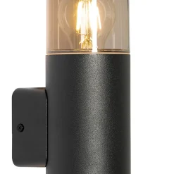 Applique murale extérieure moderne noire 2 lumières IP44 - Odense