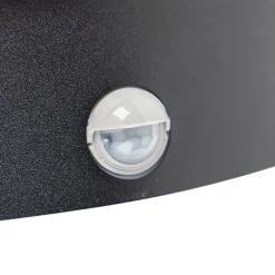 Applique murale extérieure noire IP44 avec détecteur de mouvement - Miro