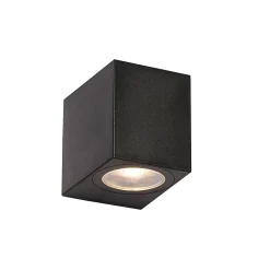 Applique murale extérieure moderne en plastique noir - Baleno