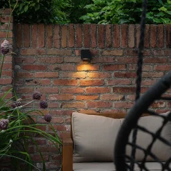 Applique murale extérieure moderne en plastique noir - Baleno