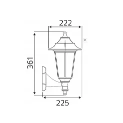 Applique murale extérieure Begonya 2 x E27, IP44, lampe Murale Extérieure noir
