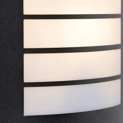 Applique murale extérieure moderne noire IP44 - Miro