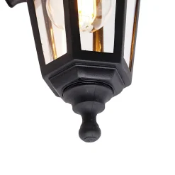 Applique murale extérieure intelligente noire IP44 avec Wifi ST64 - New Haven