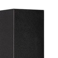 Applique murale extérieure moderne en plastique noir 2 lumières - Baleno