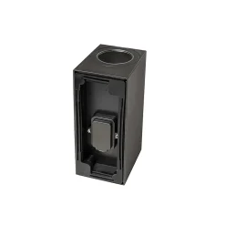 Applique murale extérieure moderne en plastique noir 2 lumières - Baleno