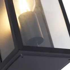 Applique murale extérieure intelligente noire 25,5 avec WiFi A60 IP44 - Rotterdam