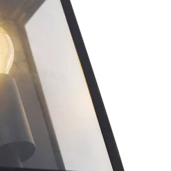 Applique murale extérieure intelligente noire 25,5 avec WiFi A60 IP44 - Rotterdam