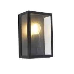 Applique murale extérieure intelligente noire 25,5 avec WiFi A60 IP44 - Rotterdam