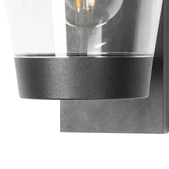 Applique murale extérieure moderne noire IP44 - Joren