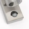 Applique murale extérieure en acier 2 lumières IP44 avec détecteur de mouvement - Duo