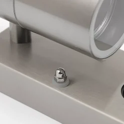 Applique murale extérieure en acier 2 lumières IP44 avec détecteur de mouvement - Duo