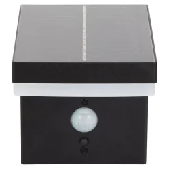 Applique murale extérieure solaire LED intégrée à détection Tomman 650 lm IP44 noir GoodHome
