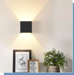 Applique Murale Extérieure LED Moderne Up Down Applique Murale Extérieure Chambre à Coucher Couloir