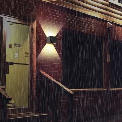 Applique Murale Extérieure LED Moderne Up Down Applique Murale Extérieure Chambre à Coucher Couloir