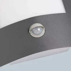 Applique murale extérieure anthracite avec détecteur de mouvement IP44 - Emmerald 1