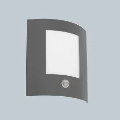 Applique murale extérieure anthracite avec détecteur de mouvement IP44 - Emmerald 1