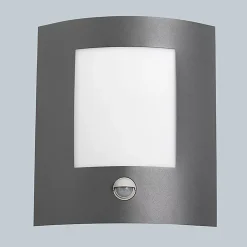 Applique murale extérieure anthracite avec détecteur de mouvement IP44 - Emmerald 1