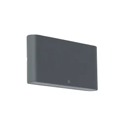 Applique murale extérieure gris foncé 17,5 cm avec LED IP65 - Batt