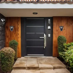 Applique murale extérieure IP44 E27 noire Imma Black UP applique extérieure luminaire mural extérieur lampe murale extérieure