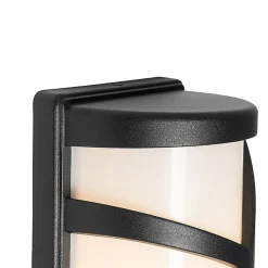 Applique murale extérieure moderne noire IP44 - Suzie