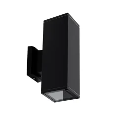 Applique murale extérieure IP44 2xGU10 noire Wamba applique extérieure luminaire mural extérieur lampe murale extérieure