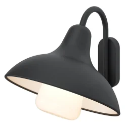 Applique murale Ferdie E27 25W IP44 GoodHome gris anthracite