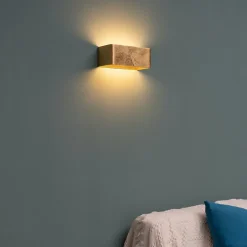 Applique murale feuille d'or LED - 20 cm - Quadra