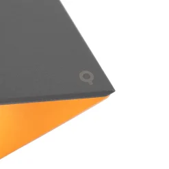 Applique murale Fold grise avec cuivre