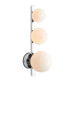 Applique murale G9, 3x20W max, IP44, verre opale et chrome - Markslöjd - Puro