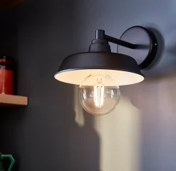 Applique murale Gammuse E27 IP20 noir