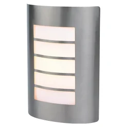 Applique murale Grandy E27 40W IP44 GoodHome gris chrome