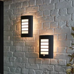 Applique murale Grandy E27 40W IP44 GoodHome gris anthracite