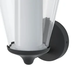 Applique murale Haro LED intégrée 1000lm 11W IP44 GoodHome gris anthracite