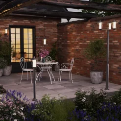 Applique murale Haro LED intégrée 1000lm 11W IP44 GoodHome gris anthracite