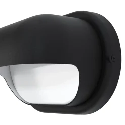 Applique murale Helmet LED intégrée 650lm 12W IP44 GoodHome noir