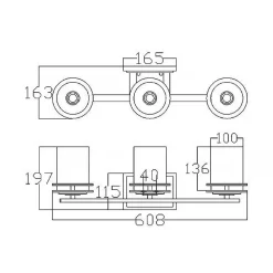 Applique murale Hendrik 3 lumières