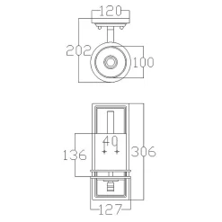 Applique murale Hendrik 1 lumière