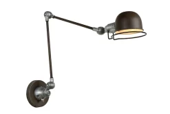 Applique murale HONORE en métal avec 1xE14 - Rouille - Lucide