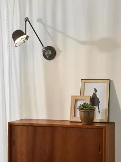 Applique murale HONORE en métal avec 1xE14 - Rouille - Lucide